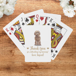 Cartas de Baralho de Favor de Casamento de Cachorr