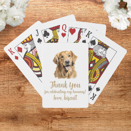 Cartas de Baralho de Favor de Casamento de Cachorr