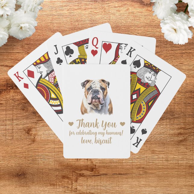 Cartas de Baralho de Favor de Casamento de Cachorr (Criador carregado)