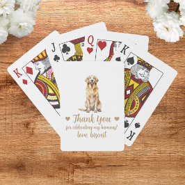Cartas de Baralho de Favor de Casamento de Cachorr