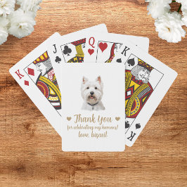 Cartas de Baralho de Favor de Casamento de Cachorr