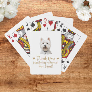 Cartas de Baralho de Favor de Casamento de Cachorr