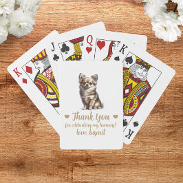 Cartas de Baralho de Favor de Casamento de Cachorr