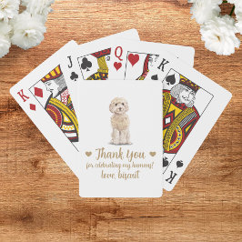 Cartas de Baralho de Festa de Casamento de Cachorr