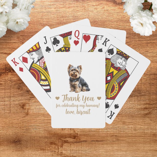 Cartas de Baralho de Festa de Casamento de Cachorr (Criador carregado)