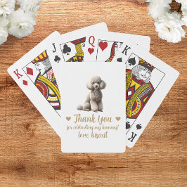 Cartas de Baralho de Festa de Casamento de Cachorr