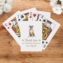 Cartas de Baralho de Festa de Casamento de Cachorr