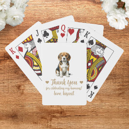 Cartas de Baralho de Festa de Casamento de Cachorr