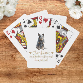 Cartas de Baralho de Festa de Casamento de Cachorr