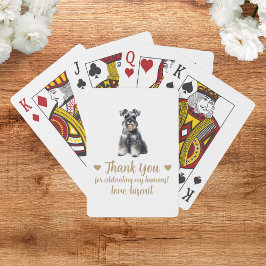 Cartas de Baralho de Festa de Casamento de Cachorr