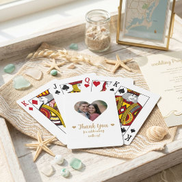 Cartas de Baralho de Fotografia com Coração de Our