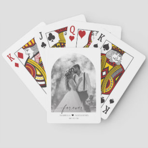 Cartas de Baralho de Fotografia de Casamento Minim