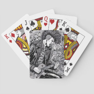 Cartas de Baralho de Glam Punk Rock Rockabilly
