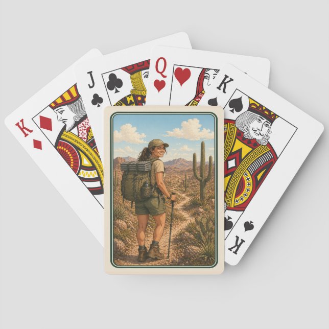 Cartas de Baralho de Mochileira sem texto (Verso)