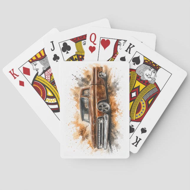Cartas de Baralho de Músculo Americano (Verso)