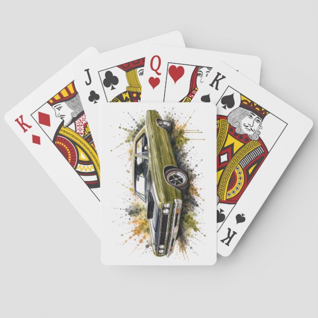 Cartas de Baralho de Músculo Americano (Verso)