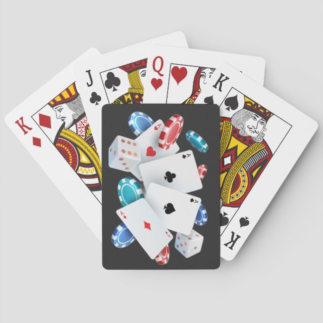 Cartas de Baralho de Pôquer de Cassino (Verso)