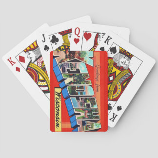 Cartas de Baralho de Postal de Kenosha WI
