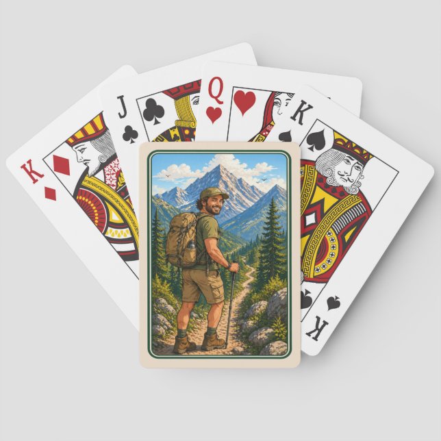 Cartas de Baralho de Trilha Masculino sem texto (Verso)