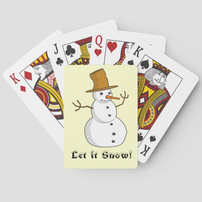 Cartas de Baralho "Deixe Nevar" Bicycle (Verso)