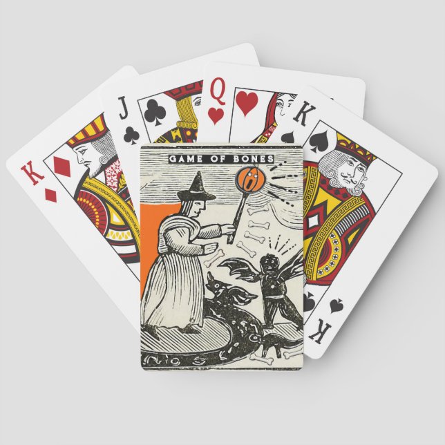 Cartas de Baralho Divertidas de Halloween (Verso)