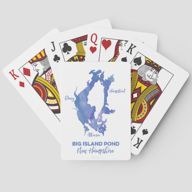 Cartas de Baralho do Big Island Pond (Verso)