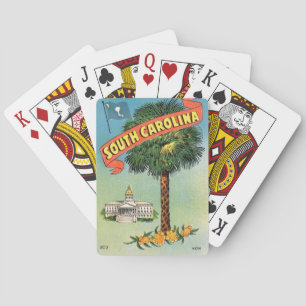 Cartas de Baralho do Cabbage Palm da Carolina do S