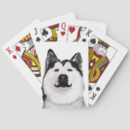 Cartas de Baralho do Cão Husky