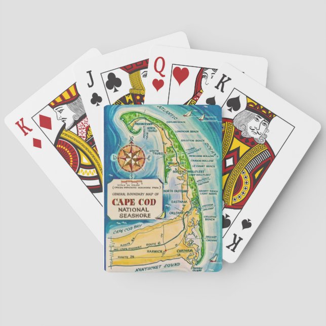 Cartas de Baralho do Cape Cod National Seashore (Verso)