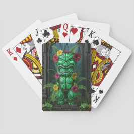 Cartas de Baralho do Deus Tiki Havaiano
