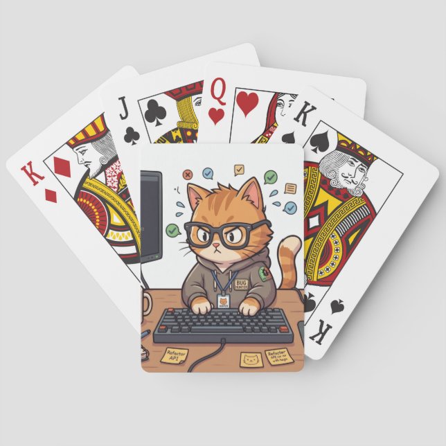 Cartas de Baralho do Gato Real (Verso)