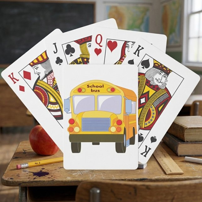 Cartas de Baralho do Ônibus Escolar Amarelo (Criador carregado)