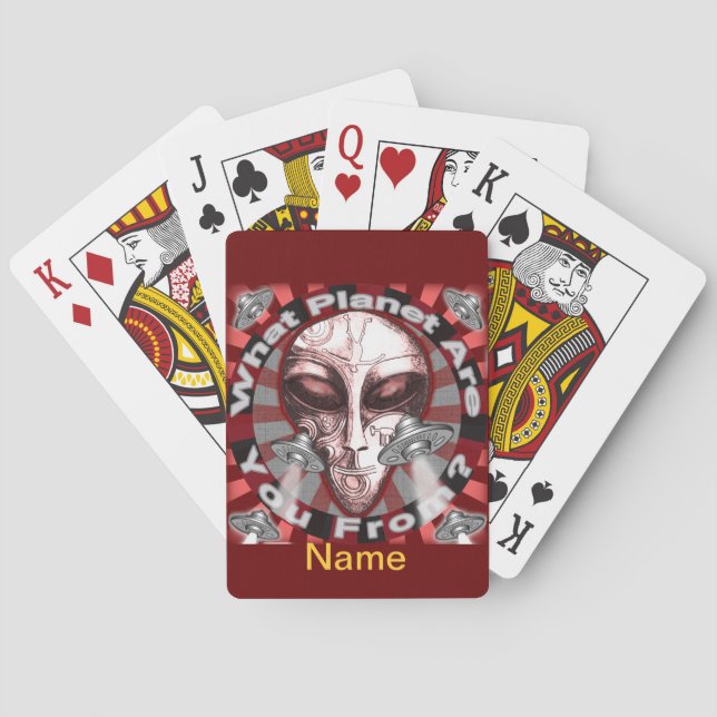 Cartas de Baralho do Planeta Alien (Verso)