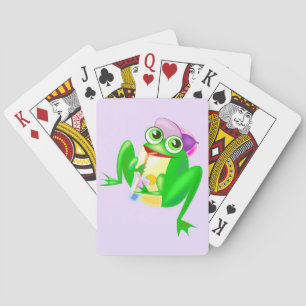 Cartas de Baralho do Sapo Engraçado