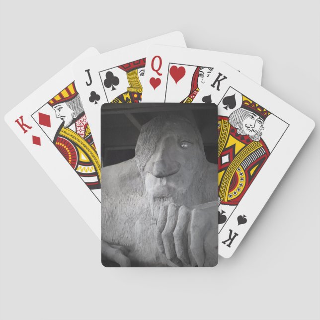 Cartas de Baralho do Troll de Fremont em Seattle (Verso)