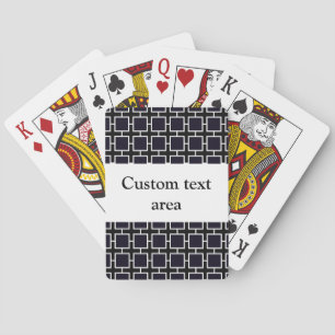 Cartas de Baralho Elegantes com Padrão Geométrico