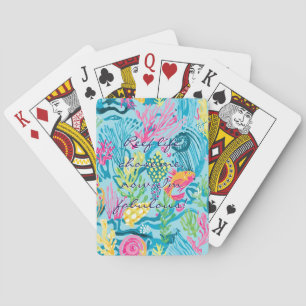 Cartas de baralho em gráfico elegante