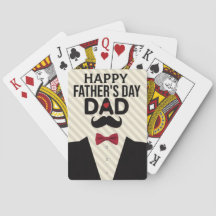 Cartas de Baralho "Feliz Dia dos Pais"