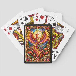 Cartas de Baralho Fenix de Vidro Colorido