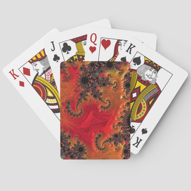 Cartas de Baralho Fogo e Beleza (Verso)
