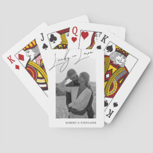Cartas de Baralho Fotográficas "Sortudos no Amor"