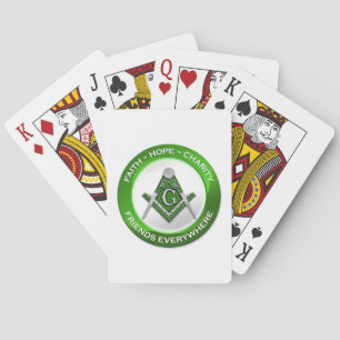 Cartas de Baralho Maçônicas Verde