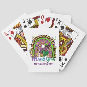 Cartas de Baralho Mardi Gras Arco-íris