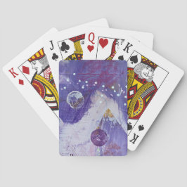 Cartas de Baralho no Design Montanha da Lua