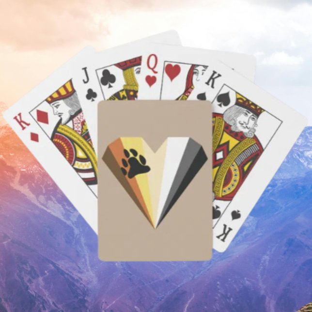 Cartas de Baralho Orgulho de Urso Coração (Criador carregado)