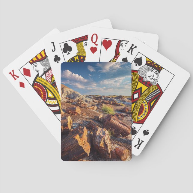 Cartas de Baralho Paisagem do Canyon do Deserto Pi (Verso)