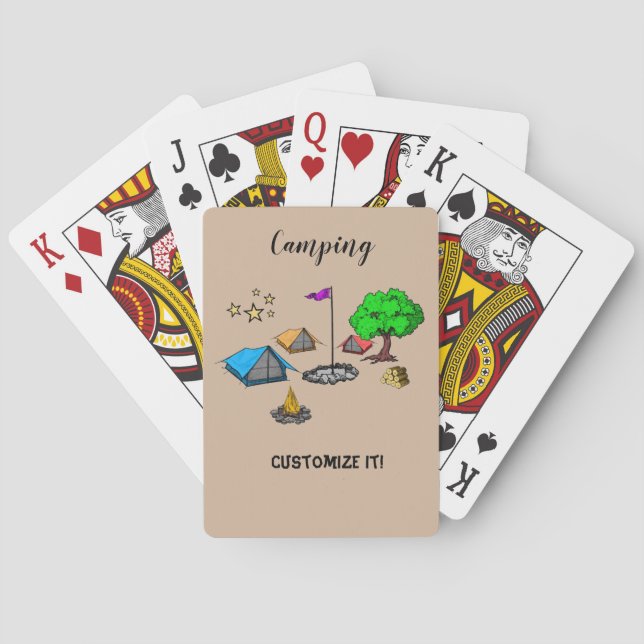 Cartas de Baralho para Camping (Verso)