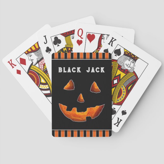 Cartas de Baralho para Festa de Halloween (Verso)