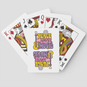 Cartas de Baralho Paz, Amor e Música