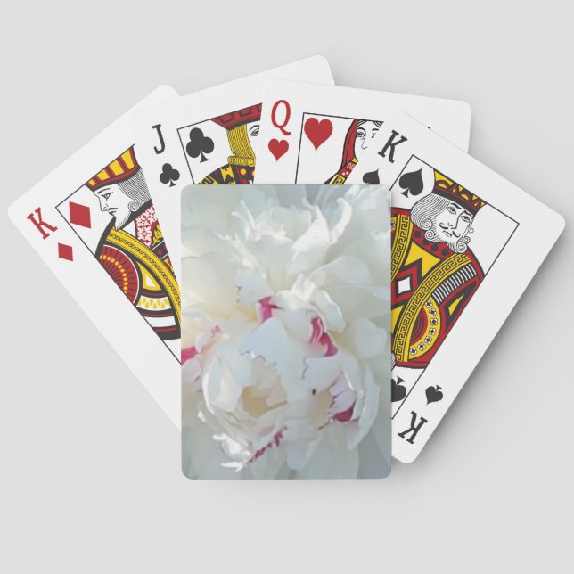 Cartas de Baralho Peônia Romântica (Verso)